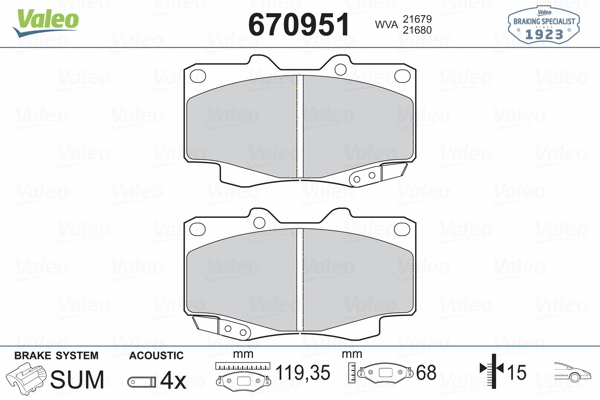 Brake Pad Set, disc brake