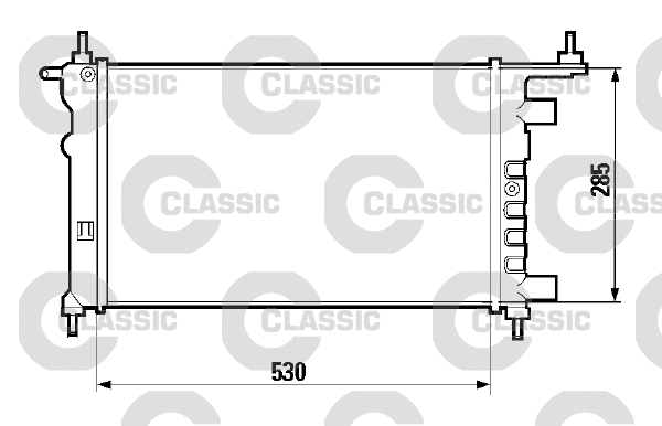 Radiator, engine cooling (232606)