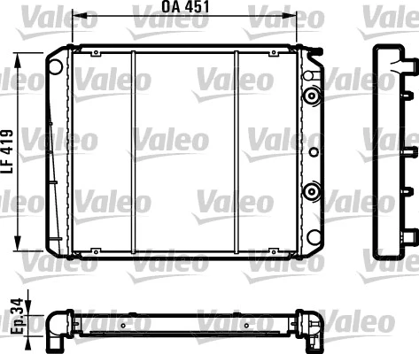 Radiator, engine cooling (810971)