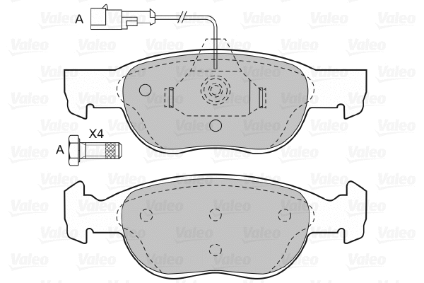 Brake Pad Set, disc brake (598607)
