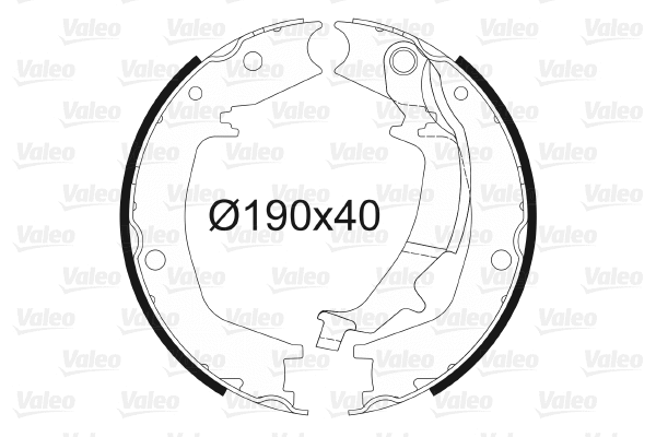 Brake Shoe Set, parking brake (564181)