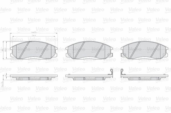 Brake Pad Set, disc brake (873569)