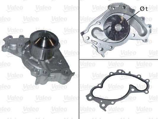 Water Pump, engine cooling (506618)