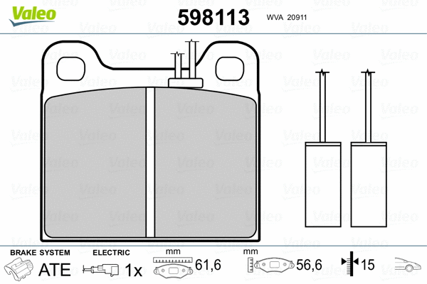 Brake Pad Set, disc brake