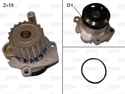 Water Pump, engine cooling (506701)