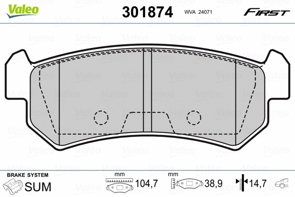 Brake Pad Set, disc brake