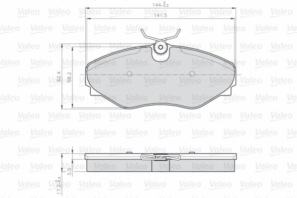 Brake Pad Set, disc brake (873099)