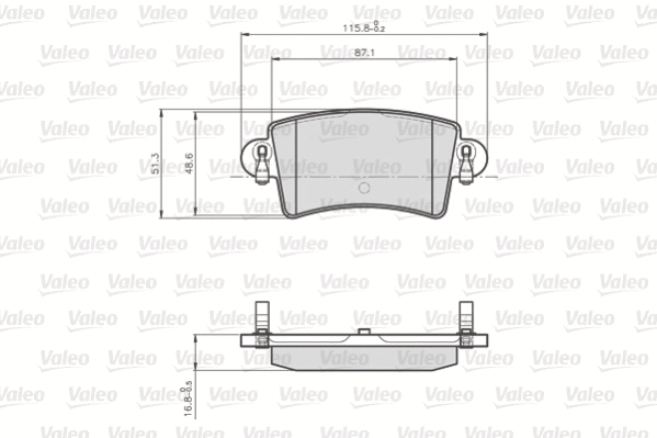 Brake Pad Set, disc brake (872669)