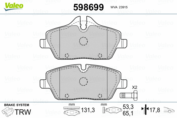 Brake Pad Set, disc brake