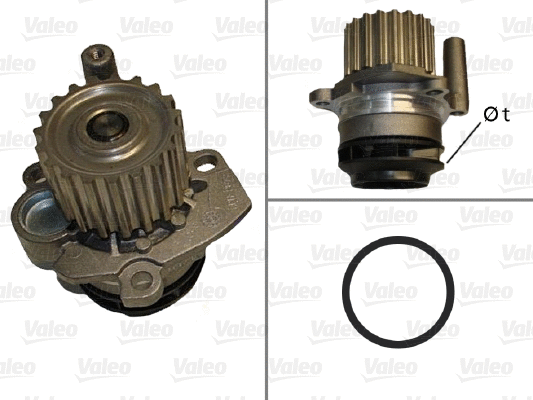 Water Pump, engine cooling (506872)