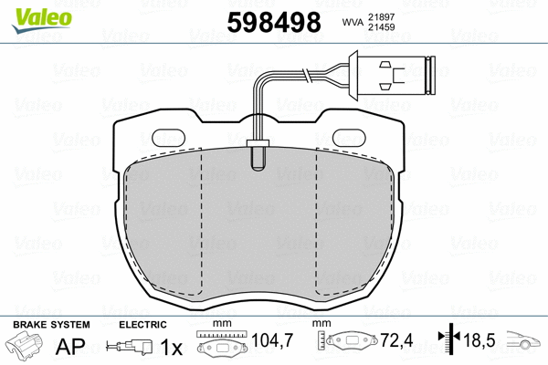 Brake Pad Set, disc brake