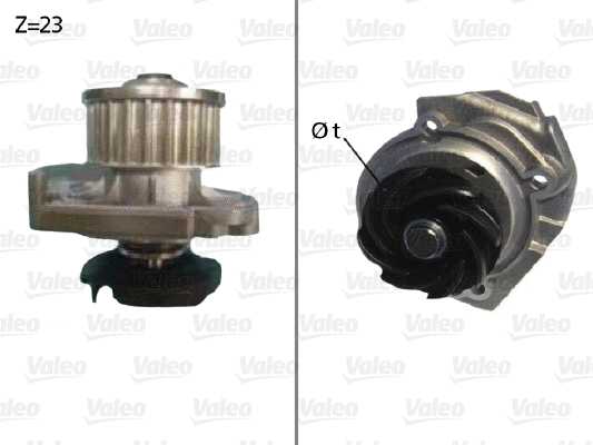 Water Pump, engine cooling (506686)