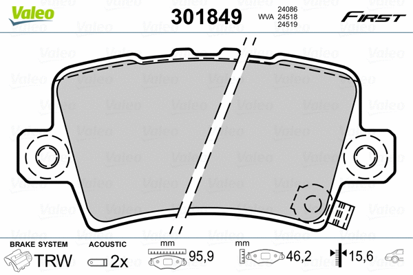 Brake Pad Set, disc brake