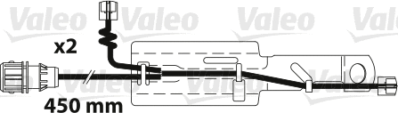 Warning Contact, brake pad wear (882324)