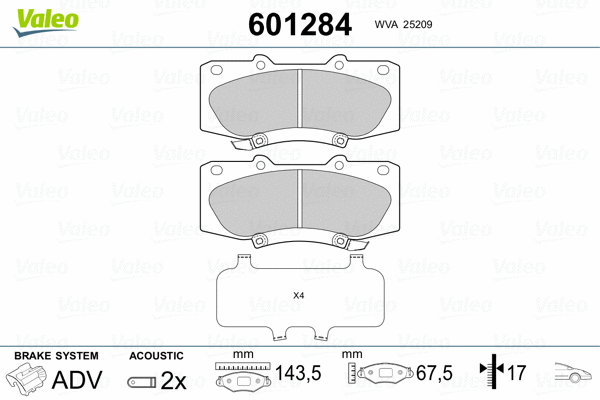 Brake Pad Set, disc brake