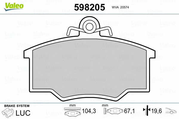 Brake Pad Set, disc brake