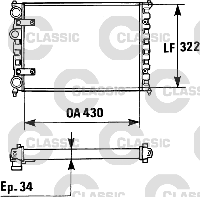 Radiator, engine cooling (230946)