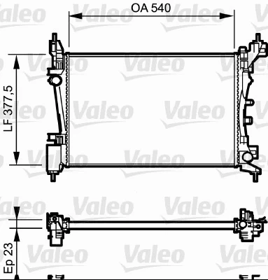 Radiator, engine cooling (735042)
