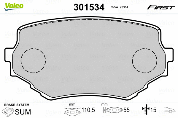 Brake Pad Set, disc brake