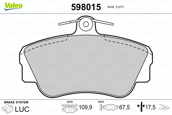 Brake Pad Set, disc brake