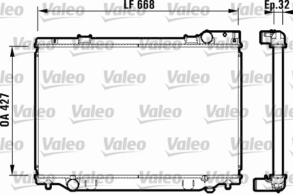 Radiator, engine cooling (732476)