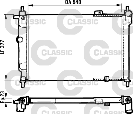 Radiator, engine cooling (231551)