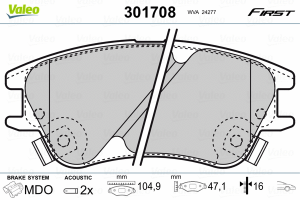 Brake Pad Set, disc brake