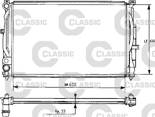 Radiator, engine cooling (231537)