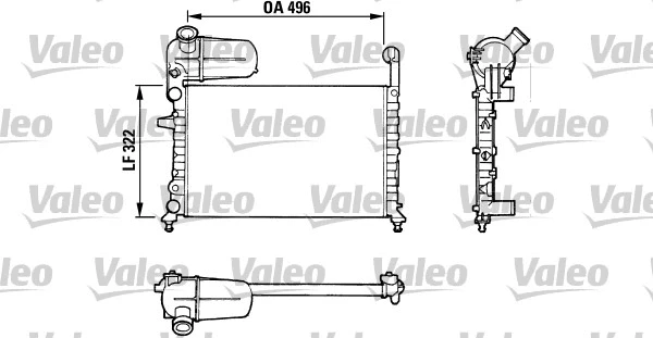 Radiator, engine cooling (811070)