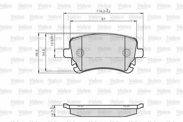 Brake Pad Set, disc brake (872326)
