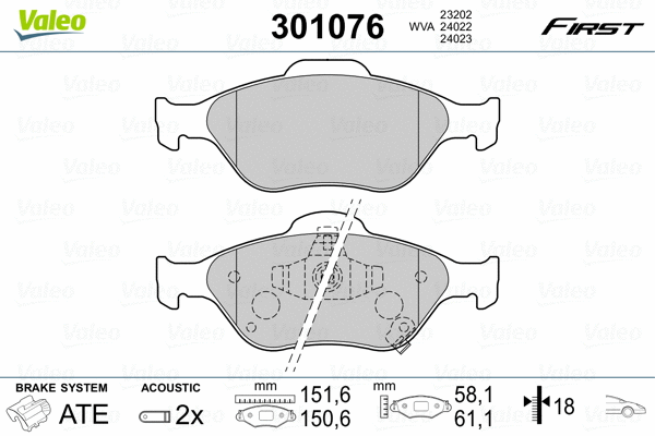 Brake Pad Set, disc brake