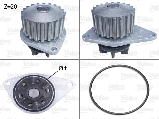 Water Pump, engine cooling (506035)