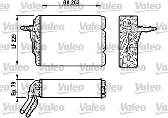 Evaporator, air conditioning (817111)