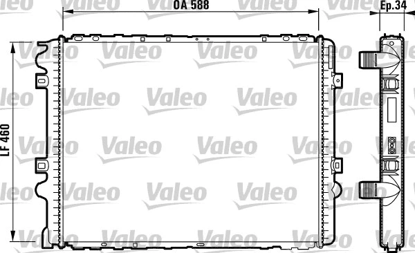 Radiator, engine cooling (732569)
