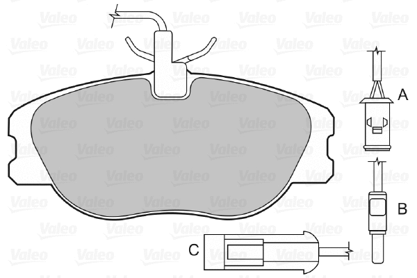 Brake Pad Set, disc brake (598006)