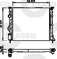 Radiator, engine cooling (231378)
