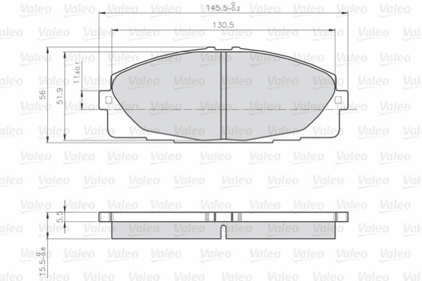 Brake Pad Set, disc brake (872680)