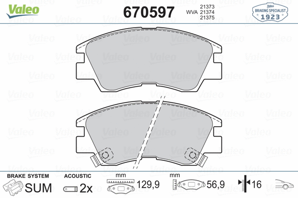 Brake Pad Set, disc brake