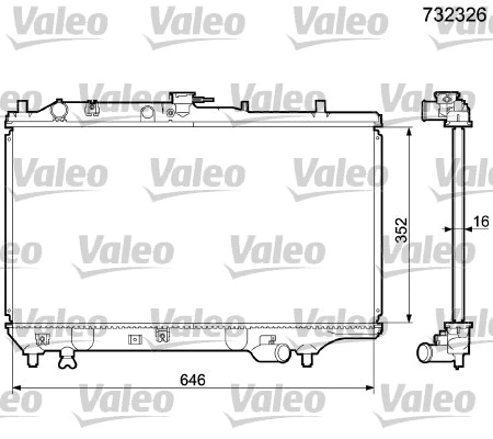 Radiator, engine cooling (732326)