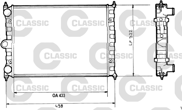 Radiator, engine cooling (316703)