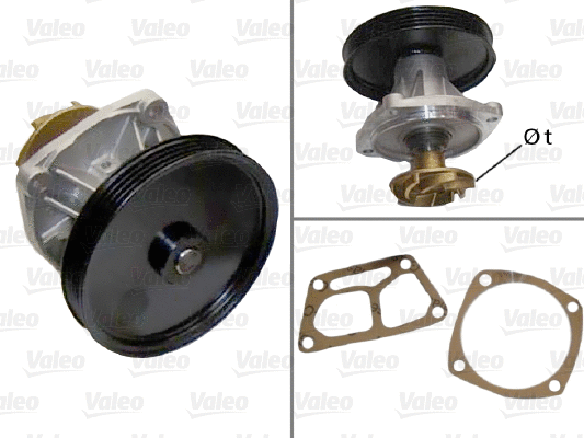 Water Pump, engine cooling (506668)
