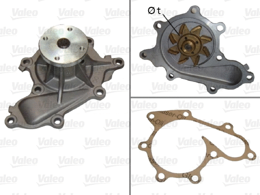 Water Pump, engine cooling (506702)