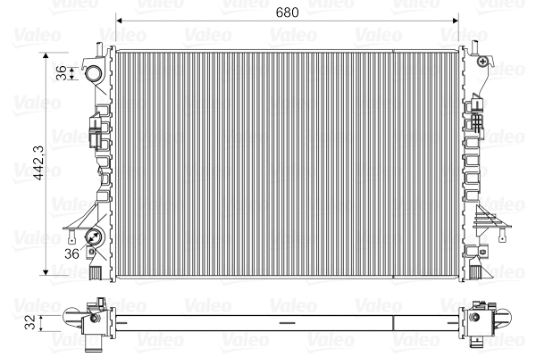 Radiator, engine cooling (735489)