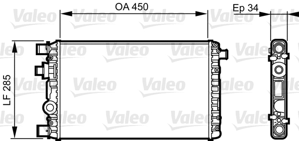 Radiator, engine cooling (732789)
