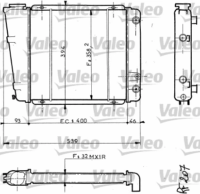 Radiator, engine cooling (810872)