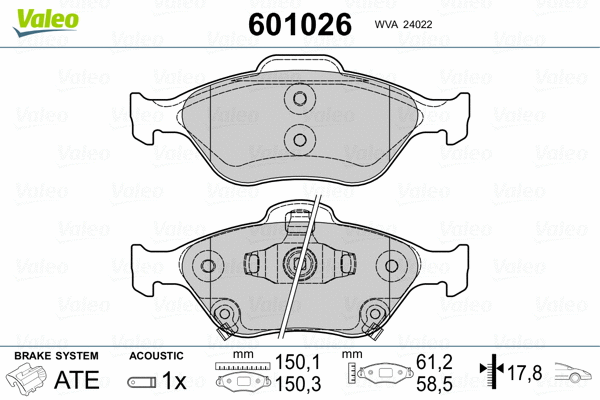 Brake Pad Set, disc brake