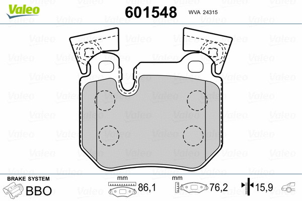 Brake Pad Set, disc brake