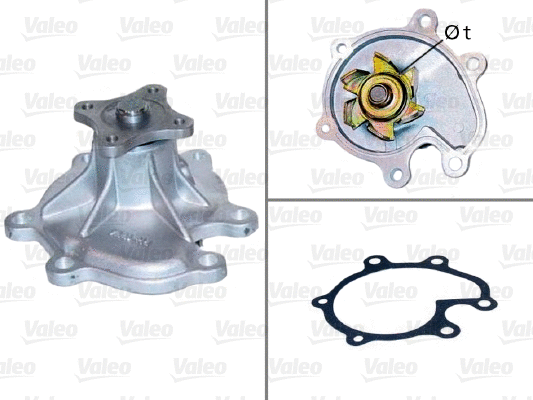 Water Pump, engine cooling (506682)
