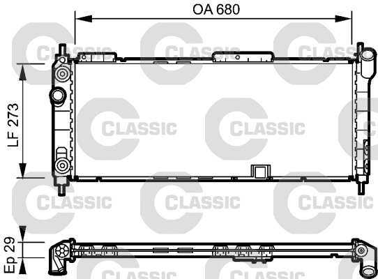Radiator, engine cooling (234271)