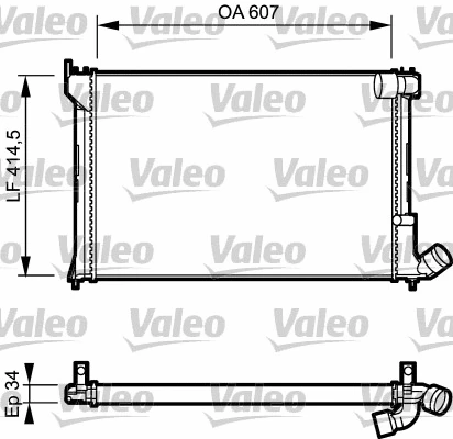 Radiator, engine cooling (731297)